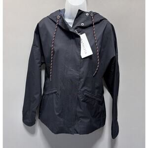 Athleta Stormlovers Waterproof Jacket Hooded Women’s Medium Black New With Tags